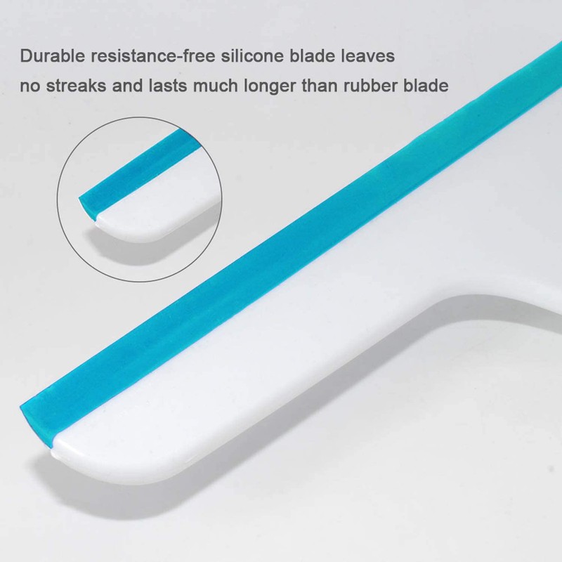 Shine Squeegee for Shower,Hand Held Rubber Glass Shower Squeegee, with