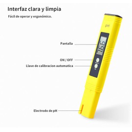 RabbitStorm Probador de Medidor PH Digital Prueba de Agua de Bolsillo Probador Alta Calidad de Agua 0-14.00 PH, 0.01 Precisión, 0.01 Resolución para Agua Potable Doméstica, Hidroponía, Acuarios, Piscinas ((2 Paquetes de Tampón PH en Polvo))