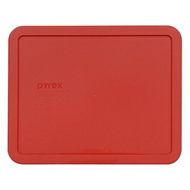 Pyrex 7212-pc 11 taza rojo tapa de almacenamiento para plato de vidrio, Rojo, 1