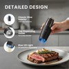 UNNEES Rechargeable Electric Salt And Pepper Grinder Set, 2 Pcs