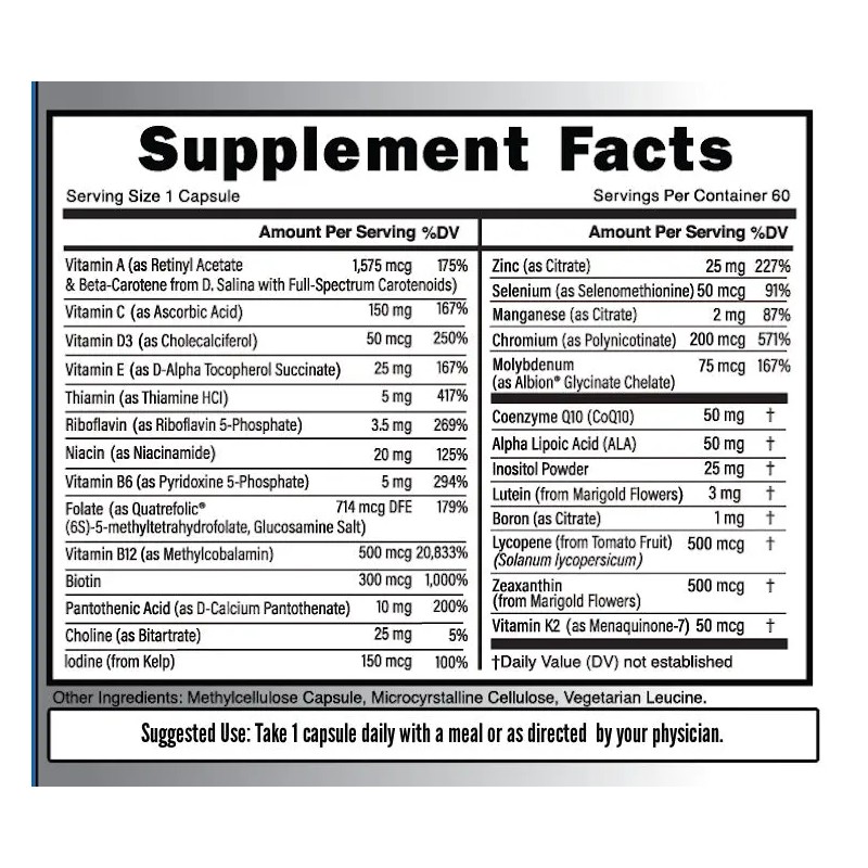 Methylated Multivitamin for Adults Without Iron – Active B12 &