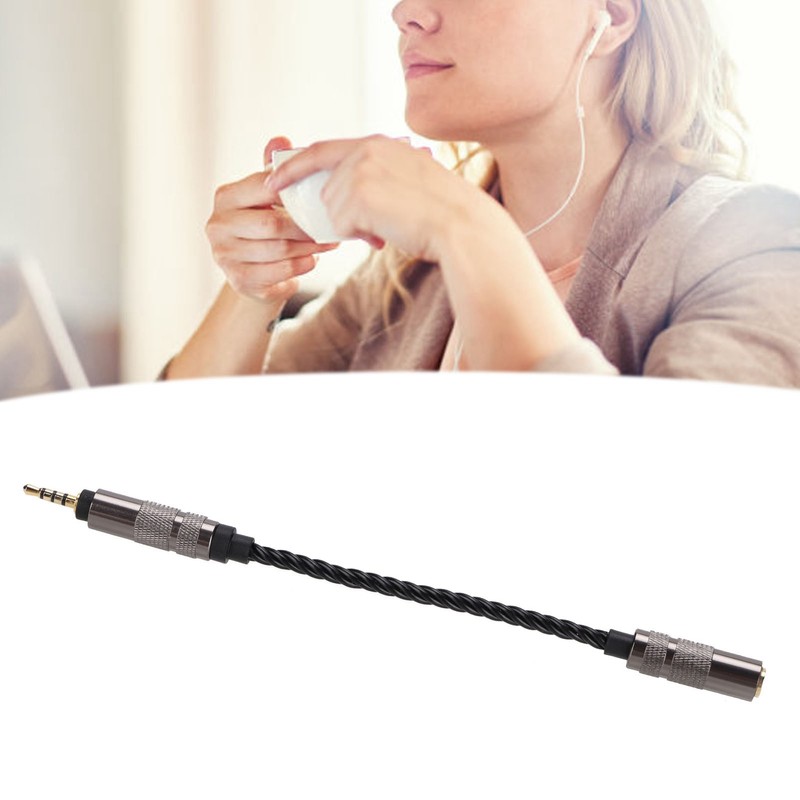 2.5mm Male to 3.5mm Female Stereo Audio Jack Adapter Headset