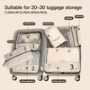 7 set compression packing cubes for travel, lightweight travel cubes