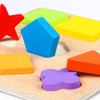 Wooden Shape Puzzles 9 Pieces Kids Wooden Block Matching Game
