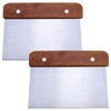 DAWRIS Premium Dough Card Dough Scraper Made of Stainless Steel