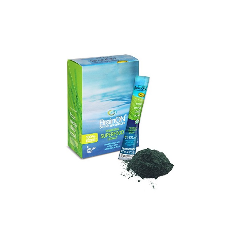 E3LIVE BrainON - Concentrated E3AFA - On-The-Go Singles - 30