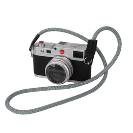 Hargedis Camera Shoulder Strap Climbing Rope Camera Neck Strap for Mirrorless and DSLR Cameras, with Lens Cap Keeper (Silver)