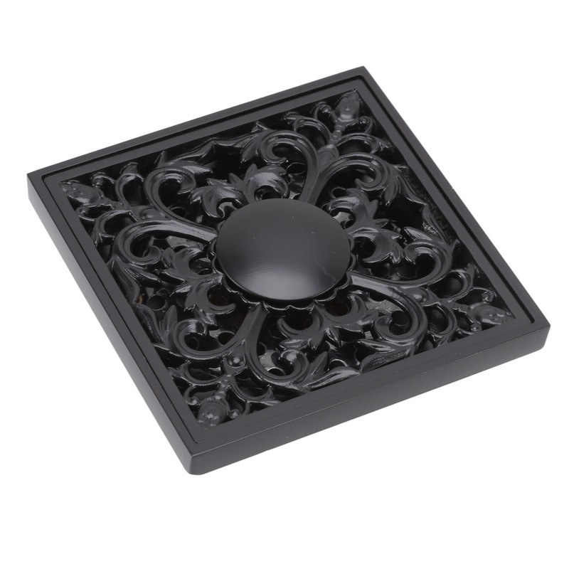 Floor Drain Quadrate Antique European Style Copper Stainless Steel Odor