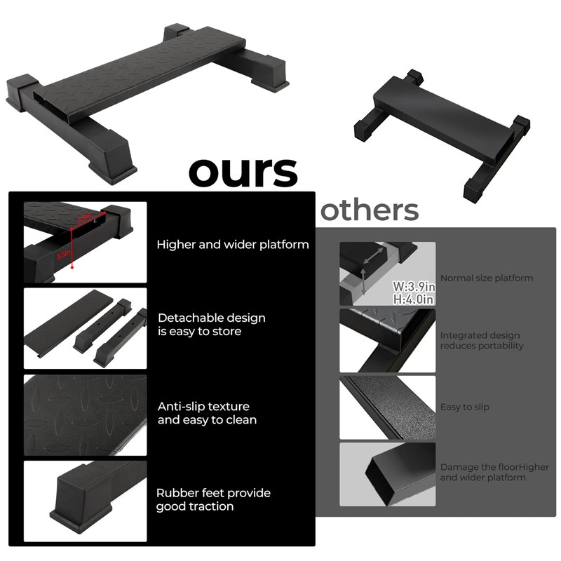 Olenyer Steel Calf Raise Bar for Home Gym, Standing Calf