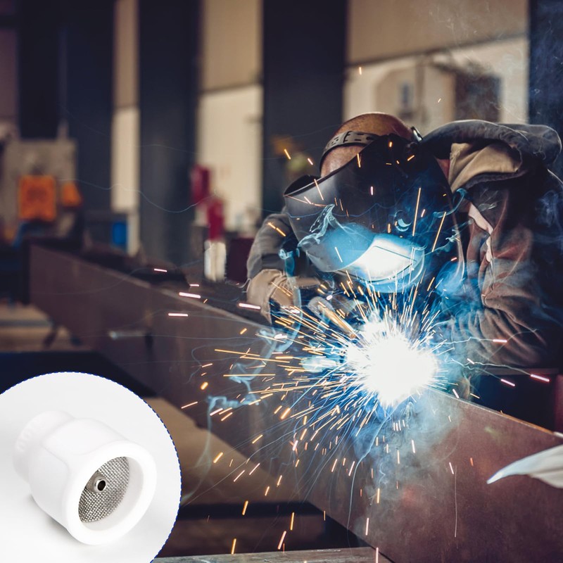 Utoolmart #12 Ceramic (Twin Pack) White TIG Welding Cup