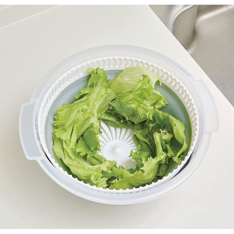 Top Lab 254262 Compact Salad Spinner, Green