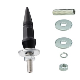 Temzzer Motorcycle License Plate Bolts Car Licence Frame Screws Car Tag Bolts for Most Motorcycle 4 Pcs (Black)