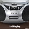 Craig CD6925 Portable Top-Loading Stereo CD Boombox with AM/FM Stereo