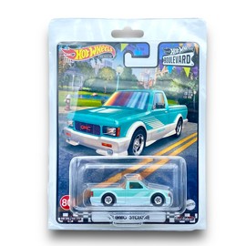Hot Wheels - Boulevard #80 - '91 GMC Syclone (Light Green & White) - 2023 - (Boulevard) - COMES IN A KLAS CAR KEEPER PROTECTOR COLLECTORS CASE - HKF24