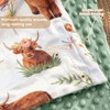 HOMRITAR 3D HighlandCow Baby Blanket for Unisex Boys Girls Dotted