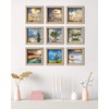 International Graphics Framed Postcards, Wood, 16 x 16 cm
