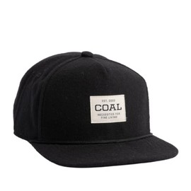 Coal Uniform Cap Hat, Black Flannel