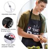 2pcs Kitchen Apron Funny Couples Kitchen Apron with Pocket Adjustable