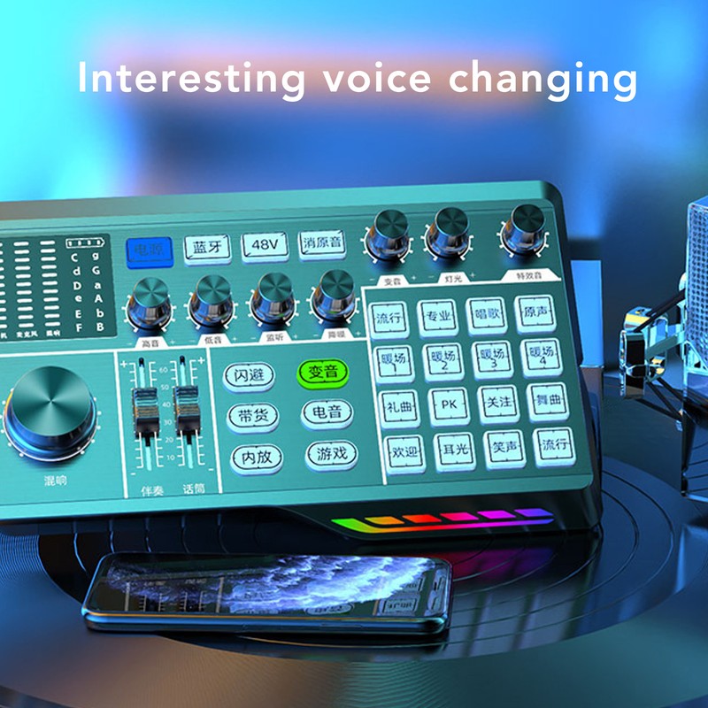 Professional Sound Mixer 1200mAh Micro USB Studio Streaming Live Gaming