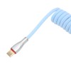 Mechanical Keyboard Cable Double Sleeve Custom Coiled with Detachable Metal