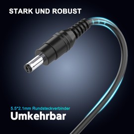 Etssembo Power Supply 24 V 3 A AC 100 V ~ 240 V to DC 24 Volt 3 Amp 72 W Transformer with 5.5 x 2.5 mm Plug for 5050 3528 LED Strip Light 3D Printer LED Driver CCTV Security System LCD Monitor