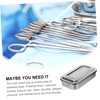 JECOMPRIS Stainless Steel Tray with Lid Medical Instrument Tray