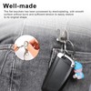 KLEHOPE Pack of 150 Key Ring Blanks Silver Key Ring