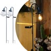 Solar Lights Outdoor Decorative Solar Retro Metal Lantern Yard Stake