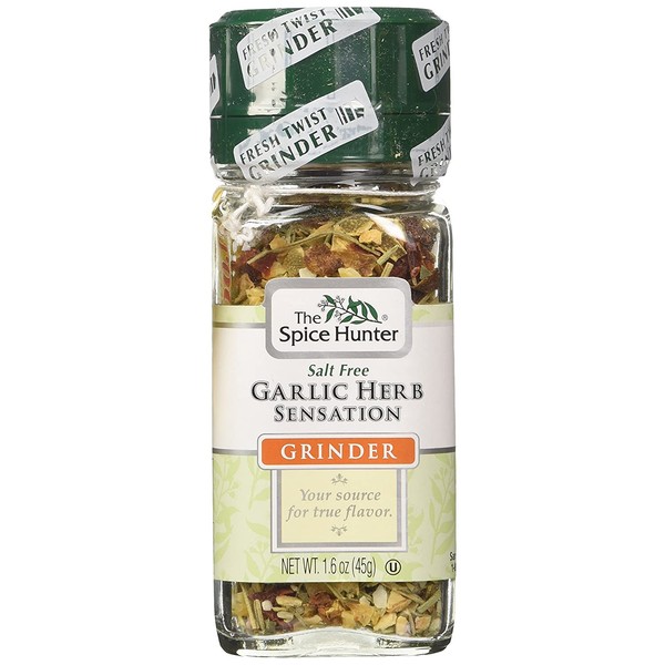 The Spice Hunter Garlic Herb Sensation Grinder, 1.6-Ounce Jar