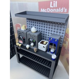 Lil McDonalds Custom 3d Toy Ice Cream Machine Bundle with Work Bench