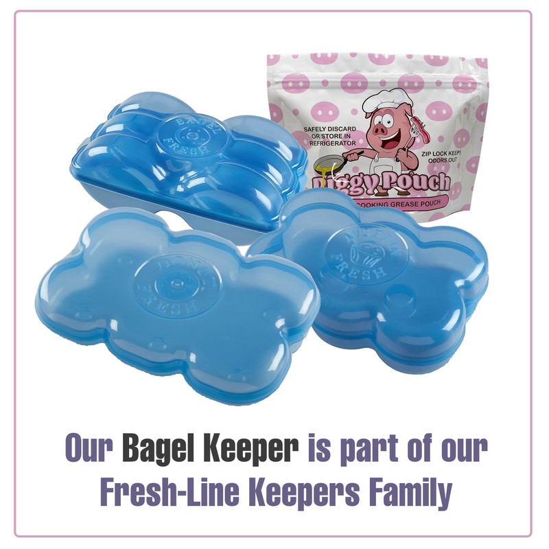 Touch Up Cup Bagel Fresh Holder Container Bread Storage Keeper