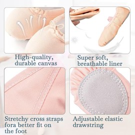 WHYCNJL 1 Paar Ballett Mädchenschuhe Klassische Tanzschuhe Ballettschuh für Mädchen Ballettschuh für Mädchen Kinder Frau Größe 28 Geeignet für Füße von ca. 18 cm Länge