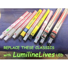 Lumiline Clear 11.75" Replacement of Original Lamp, Bulb; GE15804; Satco S2980;Double Disc-Ends