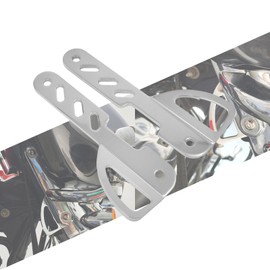 HCmotorku Motorcycle Front Tie Down Bracket Front Fork Trailer Holder Fit for Harley Touring Electra Glide Road King Street Road Glide Tri Glide 1993-2023 (Chrome)