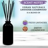 Urban Naturals Lavender Cedarwood Reed Diffuser Oil Set with Reed