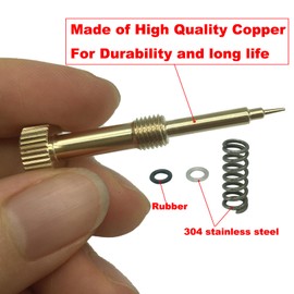 Carmoeignin Pro Carb Rebuild Kit, Copper Mixture Screw For Keihin CV CVK Carbs,For Harley Big Twin 1990-1999,Twin Cam 1999-2006,Sportster XL 883 1200 1988-2006,For Kawasaki KLM CVK40 CVK36 CVK34