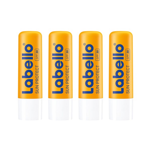 Labello Sun Protect Lip Balm with Sun Protection SPF 30 4.8 g Pack of 4