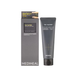 Mediheal The Tea Tree Pore Deep Clean Pack, 3.5 oz (100 g), Rinse Pack, Face Wash, Peeling