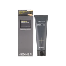 Mediheal The Tea Tree Pore Deep Clean Pack, 3.5 oz (100 g), Rinse Pack, Face Wash, Peeling