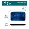 vancasso Stern Serving Platters Set of 4, 11 Inches Rectangular