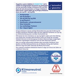 Doppelherz System Omega-3 Concentrate - With 300 mg EPA and 200 mg DHA per Capsule as a Contribution to Normal Brain and Heart Function - 30 Capsules