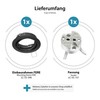 ledscom.de FERE Ceiling Mounting Frame Matt Black Swivelling (LED/Halogen/MR16/50 mm)