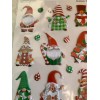 CHRISTMAS GNOMES 3D STICKERS MULTI-SIZE-DES