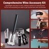 Tycoonest Compressed Air Corkscrew Wine Set, Pump Wine Opener with