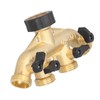 G3/4 4‑Way Water Hose Splitter Garden Hose Adapter Watering Connector