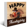 Thanksgiving Decor Happy Thanksgiving Wooden Sign Farmhouse Turkey Decorations for