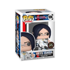 Epic Collectibles Pop Anime: Bleach - Uryu Ishida (Chase Variant) Glows in The Dark Vinyl Figure Bundle with Compatible Funko Box Protector