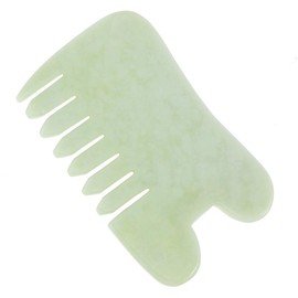 Artibetter Jade Gua Sha Massage Tool Comb Shape Spa Acupuncture Therapy Trigger