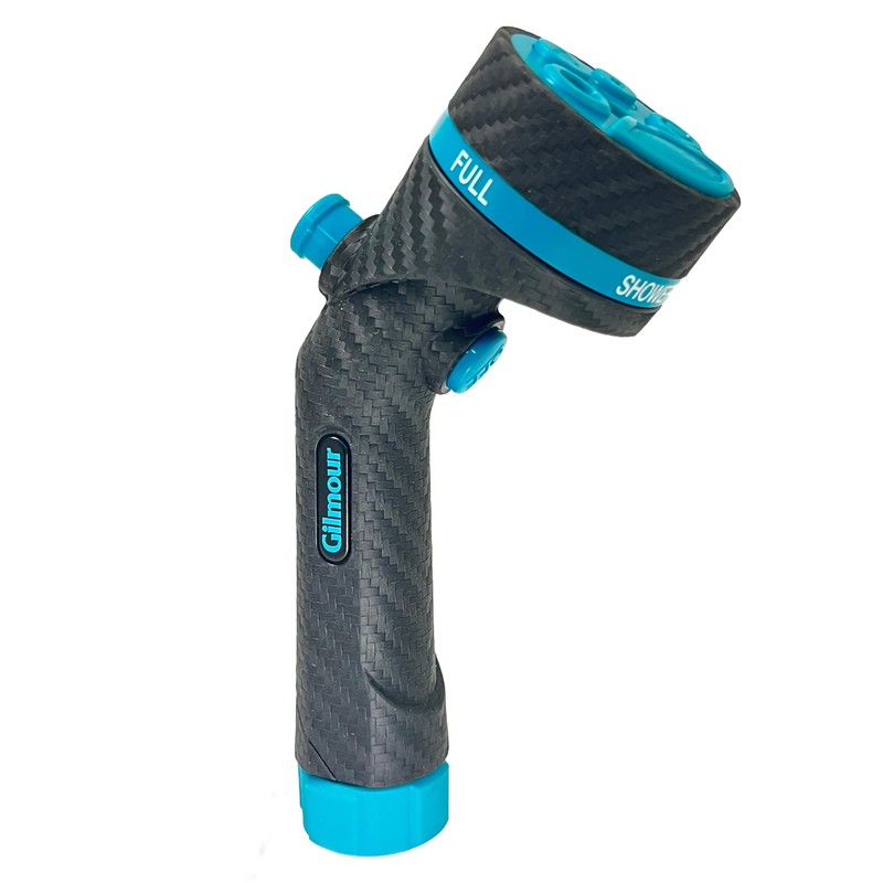 Gilmour Heavy Duty Graphite Push Button Control Garden Hose Nozzle