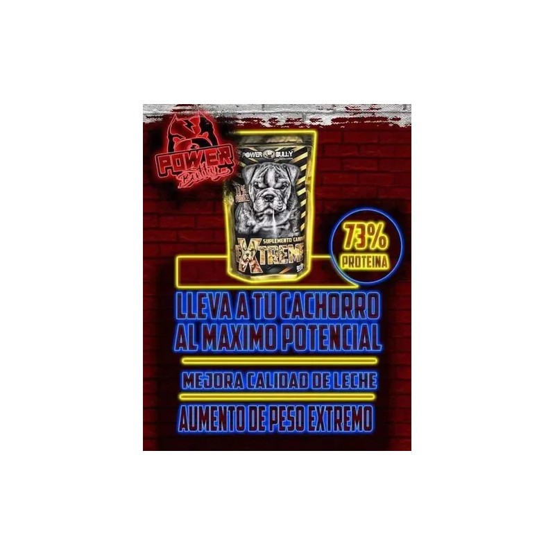 Power Bully Sumplemento Canino 950g 73% Proteina P/ Cachorro